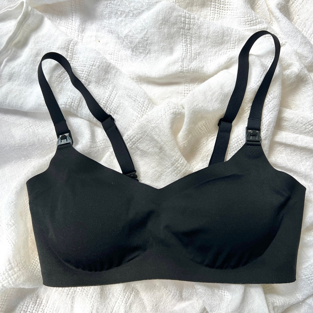 Kindred Bravely Black Nursing Bra Wireless Maternity Small Pumping Bra